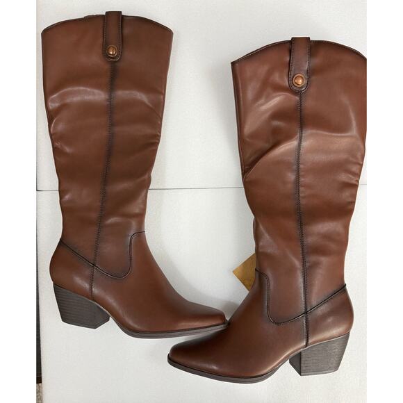 Frye and Co. Womens Sheldon‎ Stacked Heel Cowboy Boots Size 8.5M FO10184 - Picture 4 of 11